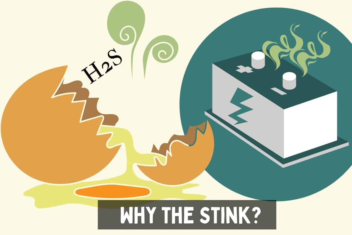 [Solved] Rotten Egg Smell When Charging a Battery Keep the Power On